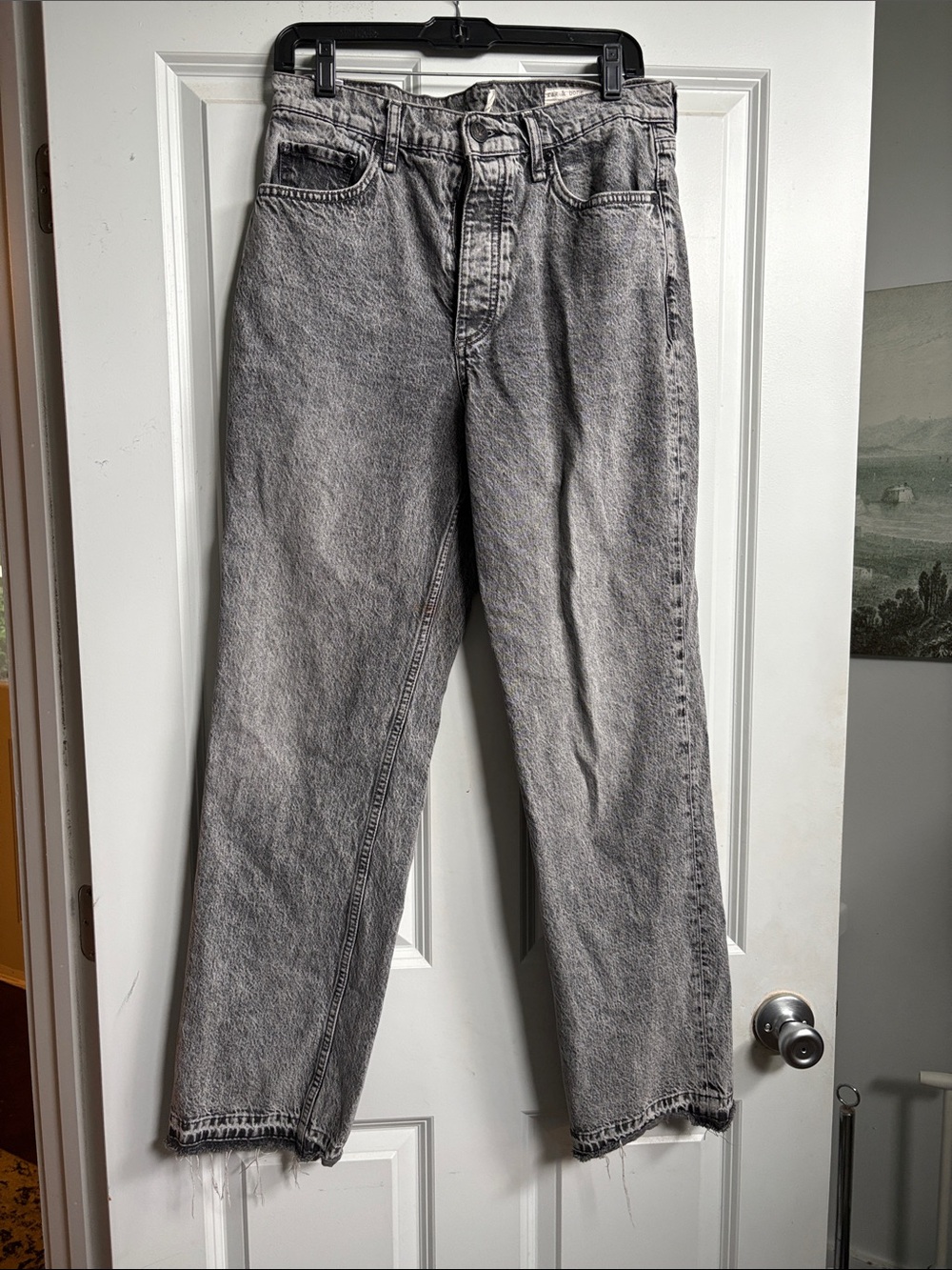 rag & bone Acid Wash Gray Denim Jeans